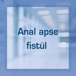 Anal apse fistül