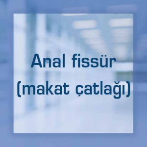 Anal fissür (makat çatlağı)