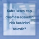 Safra kesesi taşı oluşması açısından risk faktörleri nelerdir