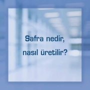 Safra nedir, nasıl üretilir?
